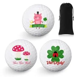 Produktbild: Sinmoe 3 Stück Golfball Geschenkset Lustige Golf Geschenke für Golfer Geschenkidee für Golffans Männer Weihnachten Geburtstag Geschenk, 1 Einheit in Standardgröße(Deutsch)