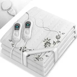 Produktbild: sinnlein Doppel-Wärmeunterbett 160x140cm mit Abschaltautomatik und 2 Temperaturzonen | Heizdecke mit 3 Temperaturstufen | Wärmebettunterlage fürs Bett | Wärmedecke aus weichem Vlies