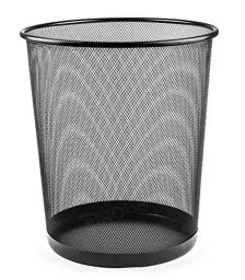Produktbild: Sinoba Papierkorb Mülleimer Abfalleimer Papiereimer Draht Höhe 34 cm 18 L (Schwarz)