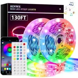 Produktbild: SINWE Led Strip,40M RGB Led Streifen,Smart Lights,Led Leiste mit Fernbedienung und APP, Musik Sync,Timer-Einstellung für Gaming Zimmer, Room, Küche, Zuhause Partei