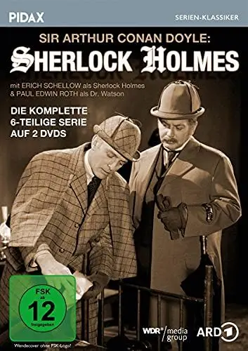 Produktbild: Sir Arthur Conan Doyle: Sherlock Holmes / Die komplette 6-teilige Krimiserie (Pidax Serien-Klassiker) (2 DVDs)