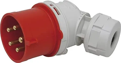Produktbild: SIROX® CEE-Winkel-Stecker IP 44, 5-polig, 400 V, 6 h Stromstärke 32 A