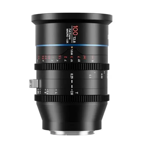 Produktbild: SIRUI 100 mm Jupiter Makro T2.8 Vollformat Cine Prime Objektiv, für EF-Mount Kameras, kompatibel mit BMPCC-6k, BMPCC-6k-pro, EOS C300 Mark III, EOS C500 Mark II, professionelles EF-Mount-Objektiv