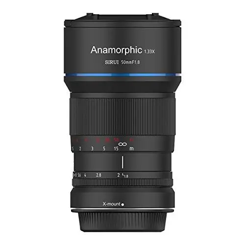 Produktbild: SIRUI 50mm F1.8 Faktor-1.33x APS-C Anamorphot Prime Objektiv Objektive Lens Lenses Modell SR-MEK7X(Bajonett X-Mount)