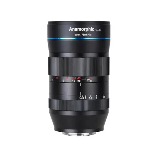 Produktbild: SIRUI 75mm F1.8 1.33X APS-C Anamorphotisches Prime Objektiv Objektive Lens Lenses (EFM Mount, NOT EF Mount)