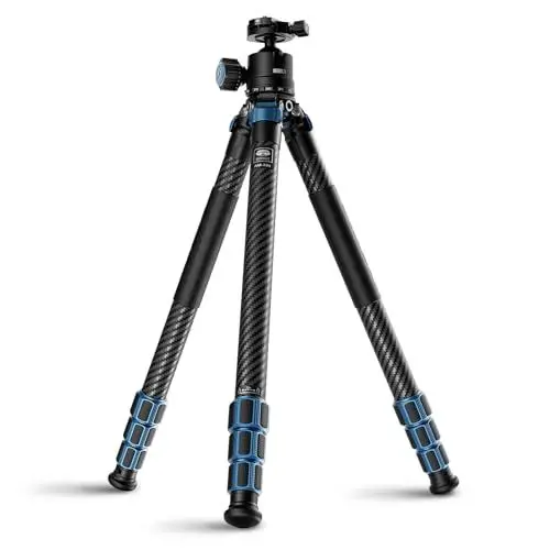 Produktbild: SIRUI AM-324 Kamerastativ mit AM-40 großem Kugelkopf, 153,4cm professionelles Hochleistungs Cabon Faser Reisestativ Set mit 4-teiligen Beinen, max. Rohrdurchmesser 32 mm, belastbar bis 19 kg