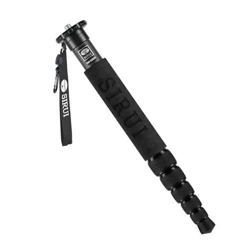Produktbild: SIRUI AM-326M Einbeinstativ Carbon Monopod Reisestativ 6 Abschnitt Kohlefaser Tragbar Kompakt Leichtes Reise-Einbeinstativ, Max. Belastung 10kg