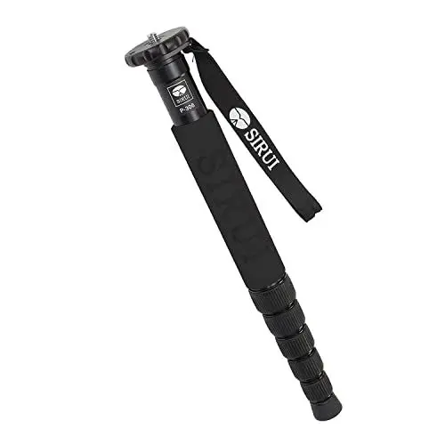 Produktbild: SIRUI P-306 Einbeinstativ Kamera Reise Monopod, Aluminium 0.56kg Stativ, 6 Sektionen, leichtes kompaktes Reisestativ, Max 155cm, 39,2cm Packmaß, Max Last 8kg