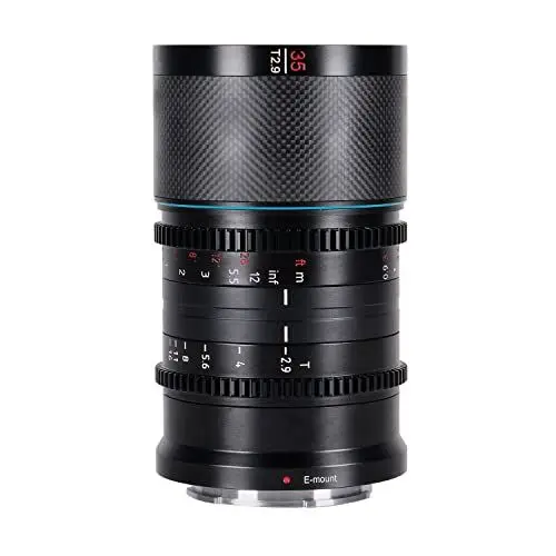Produktbild: SIRUI Saturn 35mm T2.9 1.6X Vollformat Kohlefaser Anamorphes Prime Objektiv, Leichtes Kino-Objektiv Objektive Lens Lenses für Drohnen, Handheld Gimbal Stabilisatoren (RF Mount,Natural Flare)