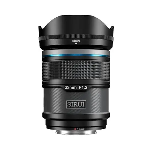 Produktbild: SIRUI Sniper 23mm Autofokus Objektiv, F1.2 Weitwinkel APS-C Kameraobjektiv, X Mount Objektiv für X-H2s, X-T5, X-M5,X-S20 (X Mount, Black)