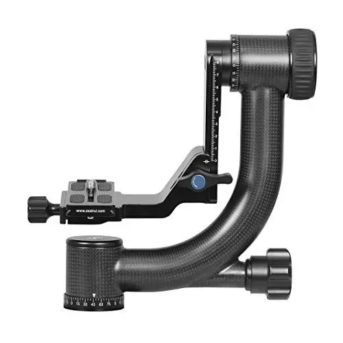 Produktbild: SIRUI PH-20 Gimbal Stativkopf Kohlefaser, Gimbal Head Professional Heavy Duty 360°Panorama mit 20 KG Tragkraft, mit 1/4 Zoll Arca-Swiss Schnellwechselplatte für Kamera