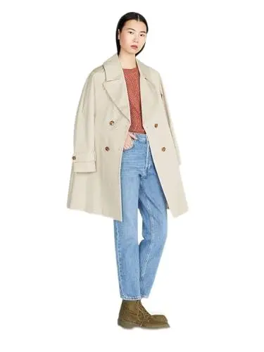 Produktbild: Sisley Women's Trench Coat 2NNSLN025 Trenchcoat, Beige 18J, 38