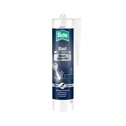 Produktbild: Sista Pattex Bad Profi-Qualität Sanitär Silikon, schimmelresistentes Sanitärsilikon für das Bad, wasserfestes Silikon für viele Materialien*, geruchsneutrale & langlebige Dichtmasse, 1x280ml, weiß