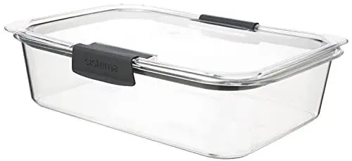 Produktbild: Sistema Frischhaltedose, Kunststoff, Transparent/Grau, 2 l