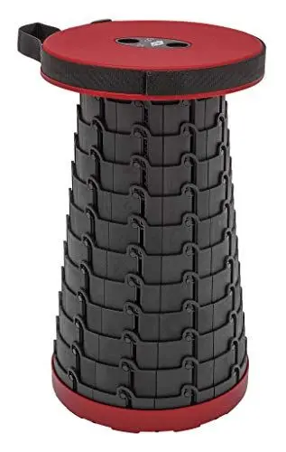 Produktbild: SITTOGO by WEDO 212402 TÜV und GS geprüfter Teleskop-Hocker, Kunststoff, Rot, 25.5 cm, 130 kg Tragkraft