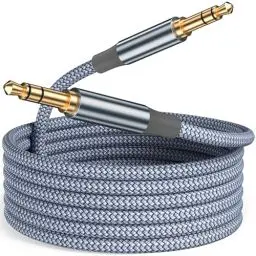 Produktbild: Siwket 3.5mm Aux Kabel 5m, lange Audio Kabel Nylon Klinke auf Klinkenkabel Stereo Audiokabel für Smartphones, iPhone/iPod,Tablet, Auto, Handy, PC, MP3/MP4 Player, Auto, Lautsprecher, Kopfhörer,usw.