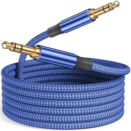 Produktbild: Siwket 3.5mm Aux Kabel 8m, lange Audio Kabel Nylon Klinke auf Klinkenkabel Stereo Audiokabel für Smartphones, iPhone/iPod,Tablet, Auto, Handy, PC, MP3/MP4 Player, Auto, Lautsprecher, Kopfhörer,usw.