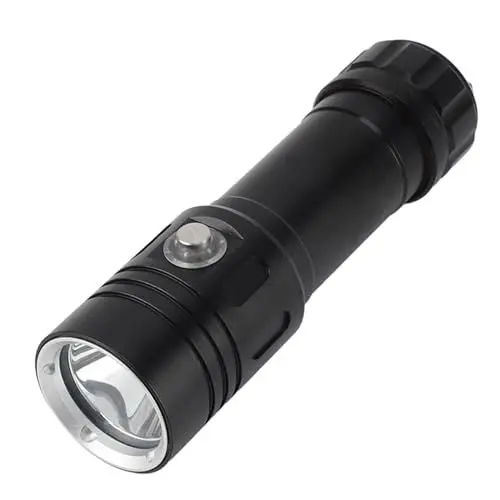 Produktbild: SIXRUN Tauch-Taschenlampe, 1000 Lm, IPX8, Wasserdicht, Tauchlampe, Unterwasser-328 Fuß, Unterwasser-Taschenlampe für Tiefsee-Höhlentauchen