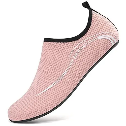 Produktbild: Sixspace Badeschuhe Damen Herren Wasserschuhe Schwimmschuhe Männer Frauen Strandschuhe Aquaschuhe Barfußschuhe für Strand,Pool,Meer,Wassersport,Tauchen,Surfen,Aqua Cycling(Rosa,34 EU)