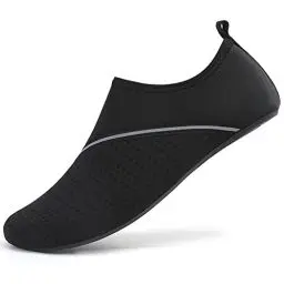 Produktbild: Sixspace Badeschuhe Damen Herren Wasserschuhe Schwimmschuhe Männer Frauen Strandschuhe Aquaschuhe Barfußschuhe für Strand,Pool,Meer,Wassersport,Tauchen,Surfen,Aqua Cycling(Schwarz,38 EU)