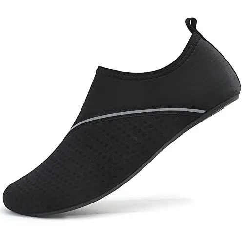 Produktbild: Sixspace Badeschuhe Damen Herren Wasserschuhe Schwimmschuhe Männer Frauen Strandschuhe Aquaschuhe Barfußschuhe für Strand,Pool,Meer,Wassersport,Tauchen,Surfen,Aqua Cycling(Schwarz,38 EU)