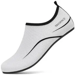 Produktbild: Sixspace Badeschuhe Damen Wasserschuhe Herren Schwimmschuhe Strandschuhe Schnell Trocknend Aquaschuhe Slip on Breathable Surfschuhe für Beach Pool Surfen Yoga (Weiß 39 EU)