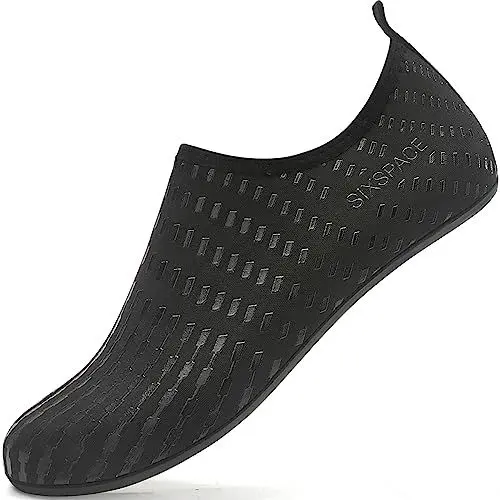 Produktbild: Sixspace Damen Herren Badeschuhe Wasserschuhe Schwimmschuhe Männer Frauen Strandschuhe Barfußschuhe für Strand,Pool,Meer,Wassersport,Tauchen,Surfen,Aqua Cycling(Schwarz 34 EU)