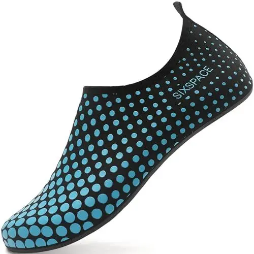 Produktbild: Sixspace Badeschuhe Wasserschuhe Herren Schwimmschuhe Strandschuhe Aquaschuhe Surfschuhe Barfußschuhe Tauchschuhe Wassersportschuhe（Blau,42 EU