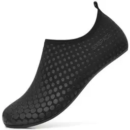 Produktbild: Sixspace Badeschuhe Wasserschuhe Herren Schwimmschuhe Strandschuhe Aquaschuhe Surfschuhe Barfußschuhe Tauchschuhe Wassersportschuhe（Schwarz,44 EU