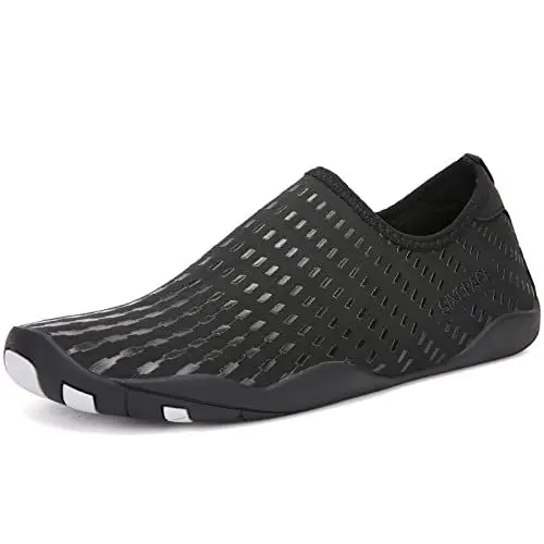 Produktbild: Sixspace Damen Herren Badeschuhe Wasserschuhe Schwimmschuhe Männer Frauen Strandschuhe Aquaschuhe Barfußschuhe für Strand,Pool,Meer,Wassersport,Tauchen,Surfen,Aqua Cycling(Schwarz 39 EU)