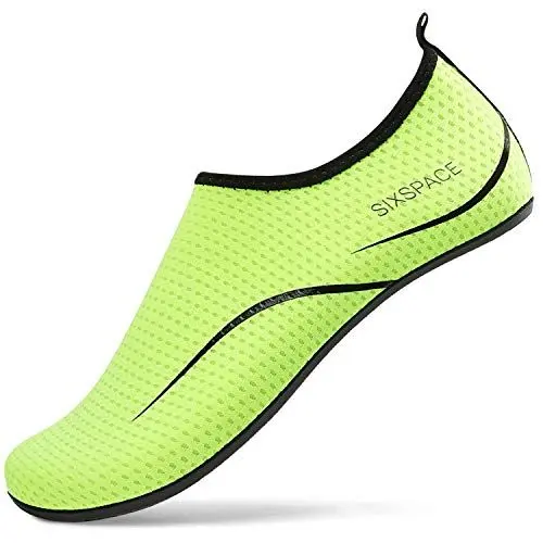 Produktbild: Sixspace Damen Herren Badeschuhe Wasserschuhe Schwimmschuhe Männer Frauen Strandschuhe Barfußschuhe für Strand,Pool,Meer,Wassersport,Tauchen,Surfen,Aqua Cycling(Grün 38 EU)