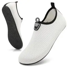 Produktbild: Sixspace Herren Badeschuhe Wasserschuhe Schwimmschuhe Männer Frauen Strandschuhe Aquaschuhe Surfschuhe Barfußschuhe(Weiß,43 EU)