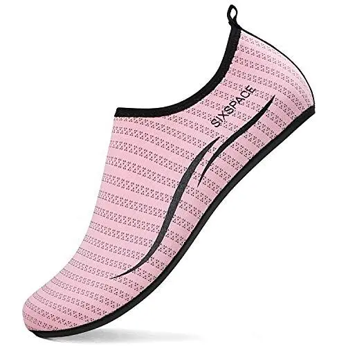 Produktbild: Sixspace Herren Damen Badeschuhe Wasserschuhe Aquaschuhe Strandschuhe Schnell Trocknend Slip on Breathable Schwimmschuhe Surfschuhe für Beach Pool Surfen Yoga Rosa(Lieferantengröße 39 EU)