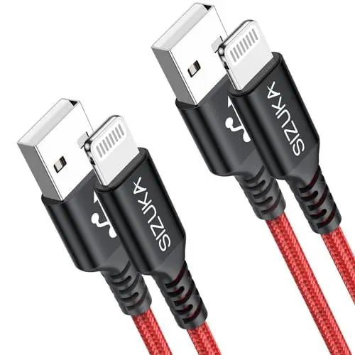 Produktbild: SIZUKA iPhone Ladekabel, Lightning Kabel (2Pack 3M+3M) Ladekabel iPhone Schnellladekabel MFi Zertifiziert iPhone Kabel Nylon USB Lightning Kabel für iPhone 14 13 12 11 Pro, X 8 7 6 6s Plus 5 SE