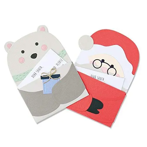 Produktbild: Sizzix 664456 Thinlits Schneide-Set, 20er Pack, Weihnachtsmann-Buchstabe von Yasmin Rowlands, santas brief, einheitsgröße