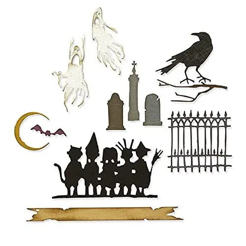 Produktbild: Sizzix Thinlits Die Set 11PK Vault Series: Halloween 2021 von Tim Holtz, 665563