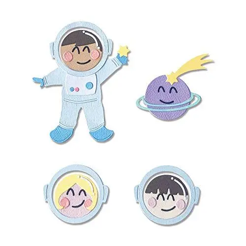Produktbild: Sizzix Thinlits Stanzschablone 665090 Astronaut von Olivia Rose 13er Pack