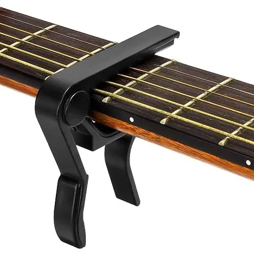 Produktbild: SJBAUTYO Kapodaster für Gitarre Capo Gitarre Gitarren Kapodaster Guitar Capo für Egitarre Ukulele Westerngitarre Akustikgitarre Konzertgitarre, Schwarz
