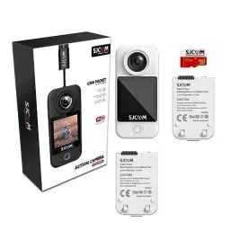 Produktbild: SJCAM C300 Pocket Action Kamera 4K30fps, 1.33'' Touchscreen Sportkamera, 2.4G/5G Dual WiFi 20MP Helmkamera, 6-axis EIS Unterwasserkamera 30m/98ft Wasserdicht