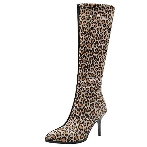 Produktbild: SJJH Frauen Fashion Winter Stiefel mit Absatz (Gelb, 44 EU)
