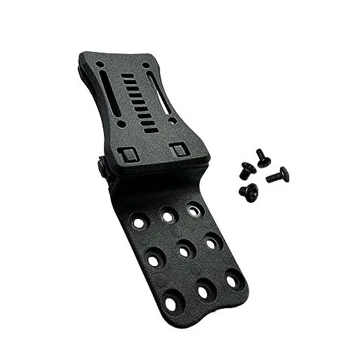 Produktbild: SK Wild Ones® Kydex Clip - Kydex Gürtelclip Messer - Erweiterter Tek-Lok-Clip - Messer Scheide Gürtel - Messer Holster Gürtel, Schwarz, Zusätzliche Tasche - Messerholster Für Gürtel - Gürtel Clip
