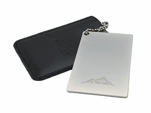 Produktbild: SK Wild Ones® Outdoor Sharpening Stone Knife - Knife Sharpening Diamond - diamant schleifstein messer schärfer - Whetstone for Knives - Sharpening Stone Knife - Unique Grinding Stones for Knife