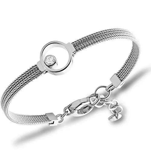 Produktbild: Skagen Damen Edelstahl Mesh Armband ELIN, 16,5 cm Länge, 4 cm Verlängerung mit Karabinerverschluss