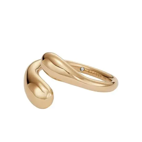 Produktbild: Skagen Damenring Liquid Metal überkreuzt Edelstahl goldfarben, SKJ1771710
