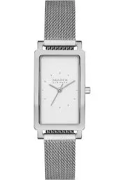 Produktbild: Skagen Damenuhr Hagen quarz/3 Zeiger Uhrwerk 22mm Gehäusegröße mit einem edelstahl mesh Armband SKW3096, Silber