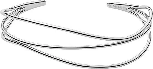 Produktbild: Skagen Edelstahlarmband für Damen, 61 mm x 49,5 mm Innenlänge