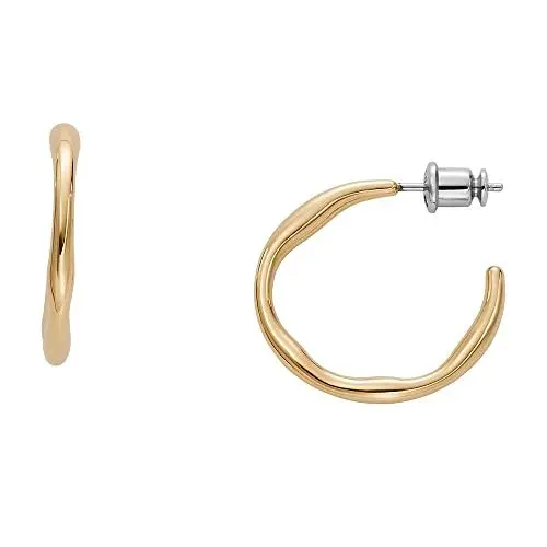 Produktbild: Skagen Women's Stainless Steel Push Back Earrings Sonnenaufgang Gold,Length: 23.6MM, Width: 2.8MM, Height: 24.8MM