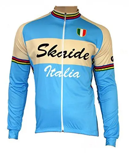 Produktbild: Skaide Radtrikot Italia Langarm Retro, Größe S bis 6XL (4XL)