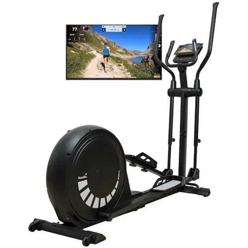 Produktbild: Skandika Crosstrainer Carbon P20-R | Ellipsentrainer für Zuhause, verstellbare Schrittlänge, 23 Programme, App kompatibel, bis 135 kg, 16 Widerstandsstufen | Fitnessgerät für Ausdauertraining
