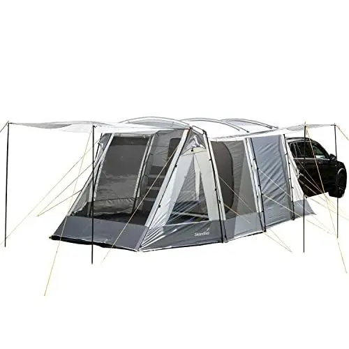Produktbild: Skandika Heckzelt Pitea XL Up für 4 Personen | Freistehendes Autozelt mit Schlafkabine, 2 m Stehhöhe, wasserdicht, 3000 mm Wassersäule | Camping Vorzelt für SUV, Caddy, Auto